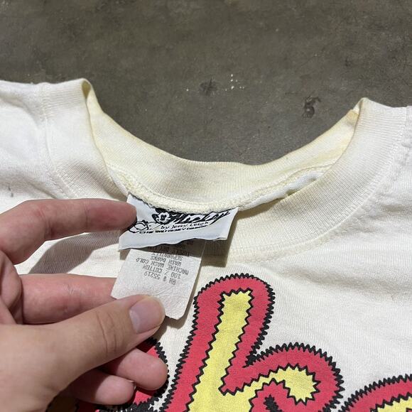 Vintage 80s Disney Mickey by Jerry Leigh Hawaiian Crop Top - Picture 3 of 3